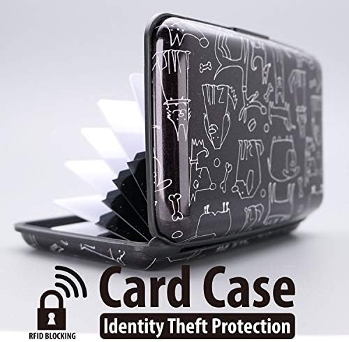RFID блокиране на притежателя на кредитната карта Алуминиев държач за карти Метален портфейл за визитки, Държач за жени, мъже