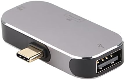 USB-Хъб, Хъб USB C, USB Адаптер, USB C-Hub Мултифункционален 3 в 1 Тип C Мъжки към ДП USB Тип C Женски Док-станция за Windows