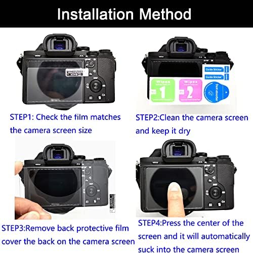 Защитно фолио FANZR, съвместима с фотоапарати Fujifilm X-T30II, X-T30, X-S10, X-T20, X-T10 (3 опаковки), от закалено