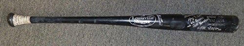 Мат Латос подписа 2-та игра MLB Home Run, В която е използвана Бейзболна бухалка PSA / DNA COA 2011 Падрес