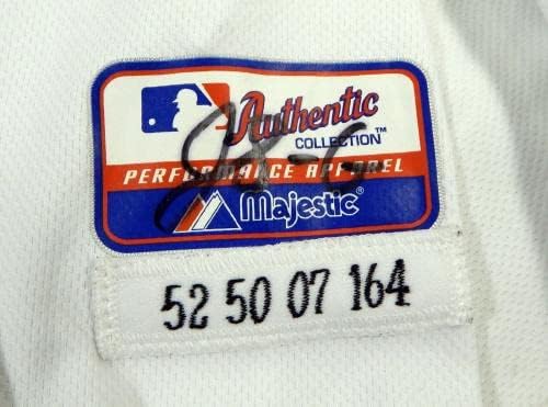 2007 Детройт Тайгърс-Чад Дърбин #52 Използвана в играта Бяла риза 52 DP19634 - Използваните В играта тениски MLB