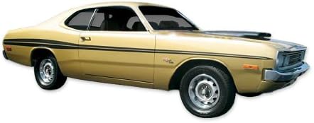 Подмяна на Demon Phoenix Graphix за Dodge 1972 година В Комплект със Стикери и ленти - Бял