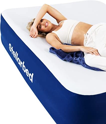 Надуваем матрак Stellarbed Queen с патентована покритие – Надуваема легло с вградена помпа, устойчив на сдуванию