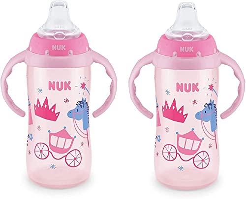 Чаша на NUK Learner, 10 унции, 2 опаковки (Сладък девчачья)