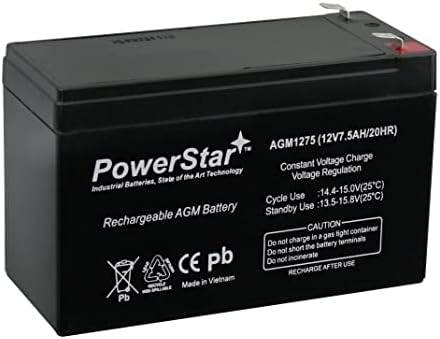 Батерия POWERSTAR 12V 7.5 AH Заменя gp1272 np7-12 bp7-12 ps-1270 ub1280 cy0112