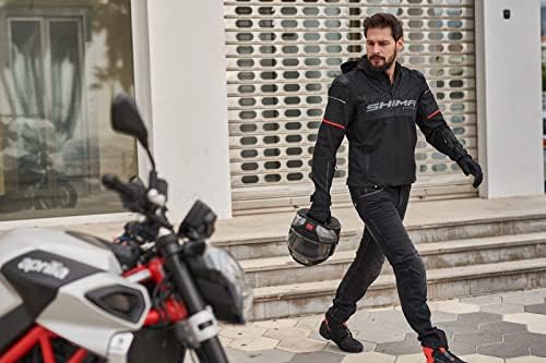 Мотоциклетни дънки SHIMA Девин - Вентилирани Ластични панталони за езда Slim Fit с увеличаване на FiberQL, за защита