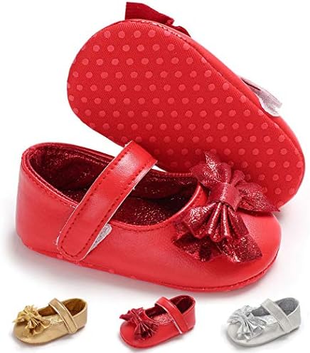 BABITINA/Обувки за малки момичета; Обувки Mary Jane, на равна подметка с лък; Нескользящие обувки за деца;