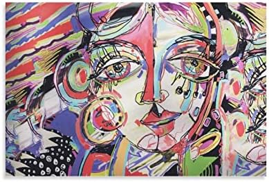 Плакат в рамка с Принтом Пабло Пикасо, Артистични Щампи графити, Абстрактни Цветни Отпечатъци Върху платно, Стенно
