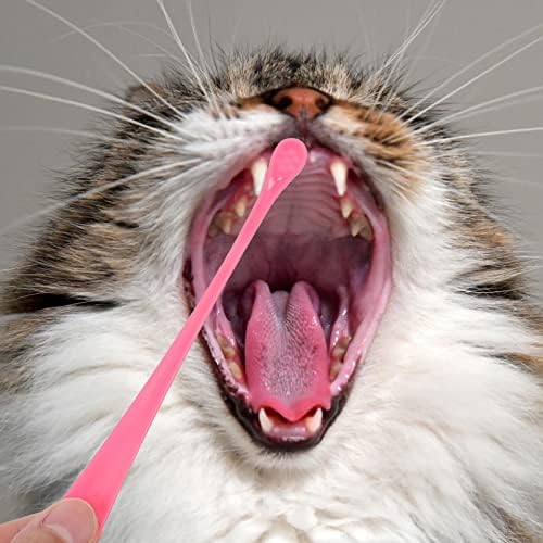 Mipcase Куче Котка Четка за Зъби 2 бр. Дълга Дръжка за Четки за Зъби За Домашни Любимци Мека Четина Котка Грижа За Зъбите на