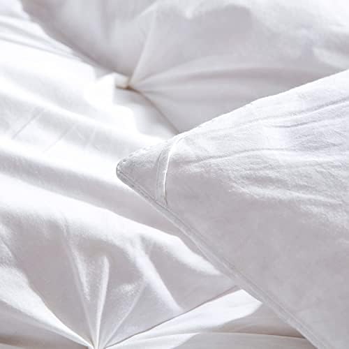 Стеганое одеяло URBANLIFE в тънка гънка King от бял гъши пух и пера, Стеганое одеяло, части за одеяла 106x90