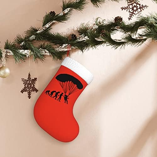 Cutedwarf Парапланеризъм Коледен Отглеждане На Коледни Празнични Украси Камина Окачен На Стелката 18 Инча(А)А) Чорапи