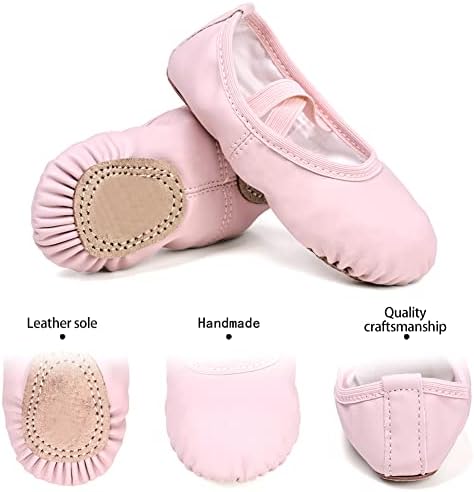 Балетные обувки Stelle за момичета, туфли за Деца, Мека Кожена Танцови Обувки за Момчета за Бебета/Малки деца/Големите деца