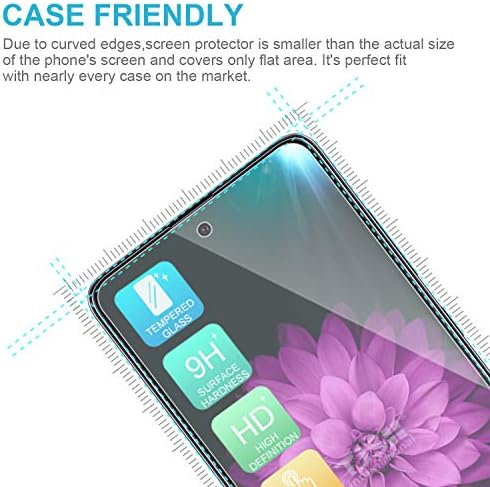 Сомони [3 опаковки] Съвместимост с Samsung Galaxy A51 5G, Galaxy A51 4G [Покритие на екрана] [Закалено стъкло]