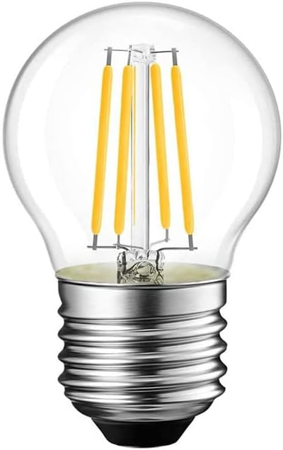 Led Реколта крушка на Едисон G45 - 4W Led лампа с нажежаема жичка, на Основата на E26 форма на топка, прозрачна Топла Бяла светлина 2700K, led крушка на Едисон 40 Вата, 110-120 В проме?