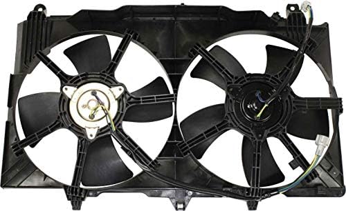 Вентилатор на радиатора Евън Фишър в събирането е Съвместим с 2003-2007 Infiniti G35, периода 2003-2006 г. Nissan 350Z с двоен вентилатор, купета/ (Седан, To 2-05)