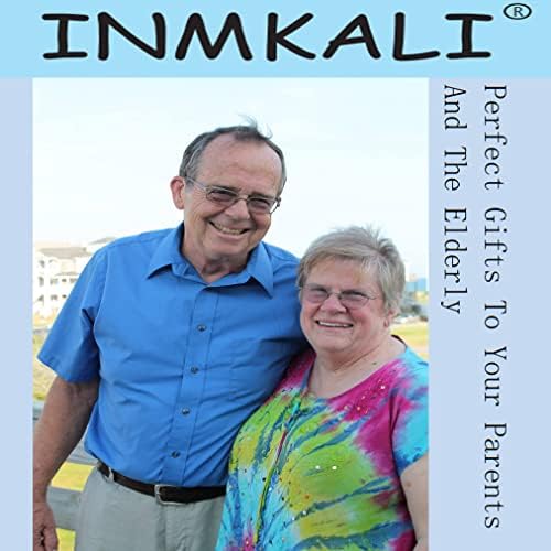 INMKALI, 4 Опаковки Очила За четене За Мъже И Жени, Сини Леки Очила Срещу Пренапрежение на Очите, Метална Дограма,