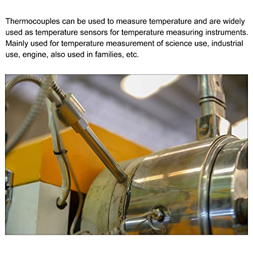 Температурен сензор тип MECCANIXITY K 2 елемента Включва датчици за температура M6 Термопара 5 фута Изолиран проводник