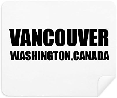 Ванкувър, Канада Град Държава Плат За Почистване на Екрана за Пречистване на 2 елемента Замшевой Тъкан