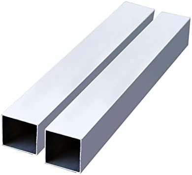 Висококачествена Алуминиева Квадратна тръба, Размер 20 mm x 20 mm x 1 mm, дължина 500 мм /19,69, с Бяла Алуминиева