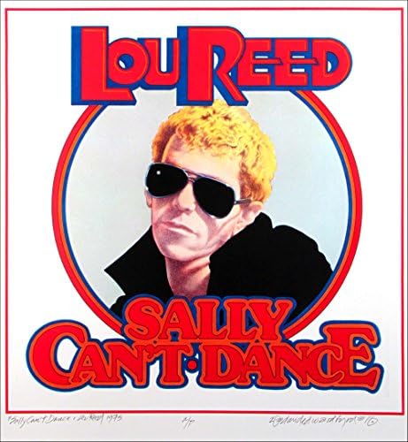 Корица на албум на Lou Reed Sally Can ' t Dance Авторско издание, подписан от Дейвид Бердом