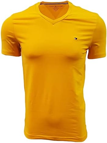 Мъжки приталенная тениска Tommy Hilfiger с V-образно деколте