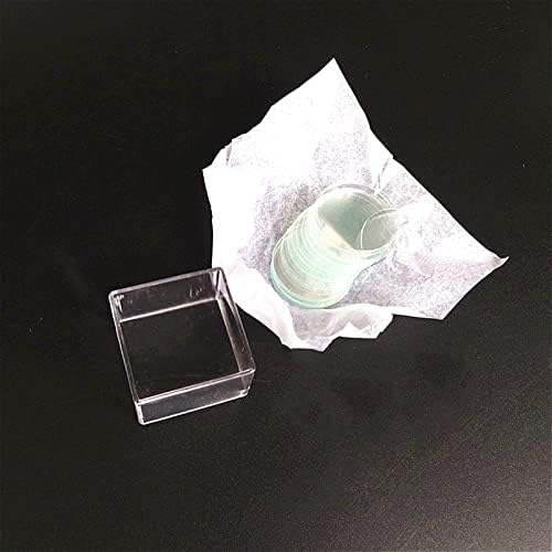 Кръгови Покровное стъкло за микроскоп Еднократно Кръгло Покровное Стъкло за растеж на Покривен точки 6 мм, 8 мм, 10 мм, 12