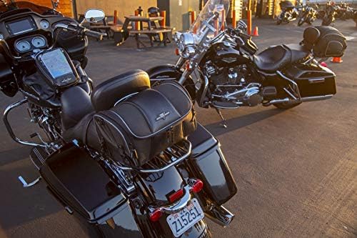 Чанта за облегалката/бар багажник Nelson-Rigg Route 1 Day Trip; Подходящ за мотоциклети Harley Davidson, Indian, и Suzuki Yamaha