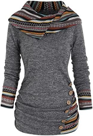 NOKMOPO/ Дамски Пуловер за есента и зимата Рокля с Трапецовидна форма, в ивица, Расклешенное, мек силует, Роклята е с дълъг ръкав за жени