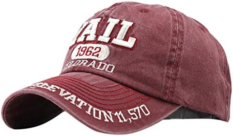 Унисекс Реколта бродирани памук бейзболна шапка,регулируем деним писмо шапка татко шапка за мъже жени 90-те години