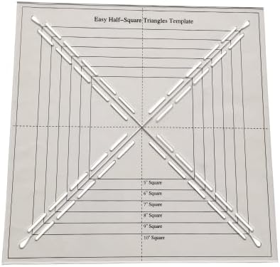 HONEYSEW Проста Линия-шаблон за Полуквадратных триъгълници HONEYSEW Лесно за Шиене Капитониране
