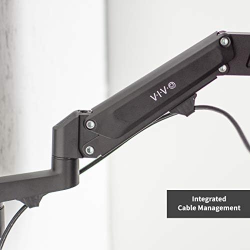 Монтиране на стена за телевизор VIVO Premium алуминий с един телевизор за екрани с размер от 23 до 55 инча, регулируема