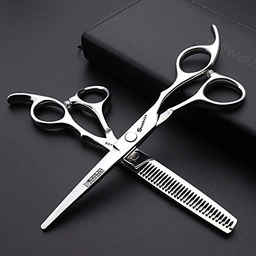 Професионален набор от фризьорски ножици 2 парчета тънък ножица набор от фризьорски ножици за коса