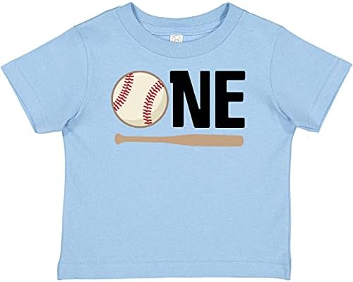 Тениска inktastic за момчета с Бейзбола на 1-ви Рожден Ден, Първата Детска Тениска