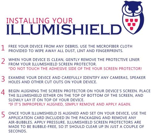 Матово защитно фолио ILLUMISHIELD, съвместима с Asus MeMo Pad HD7 (3 опаковки), Защитно фолио anti-glare, Антипузырьковая филм и PET-фолио за защита от пръстови отпечатъци
