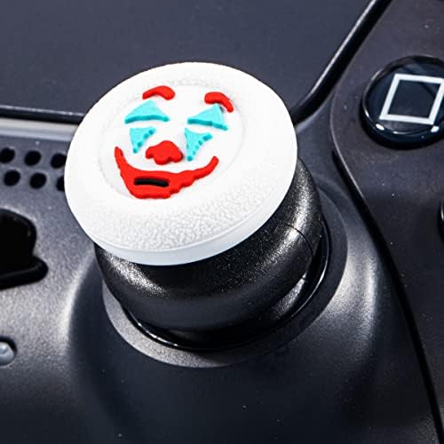 PlayRealm НЕ Пада удължителен кабел за джойстик и Силиконов Калъф за улавяне 2 Комплекта за PS5 и PS4 Контролер (Joker