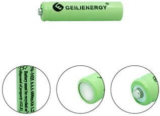GLEPOWEER Акумулаторни батерии тип AAA, NiMH с предзарядкой 1,2 600 mah, Тройни Слънчеви батерии от клас А за градински фенери, дистанционни управления, мишки и домакински уреди