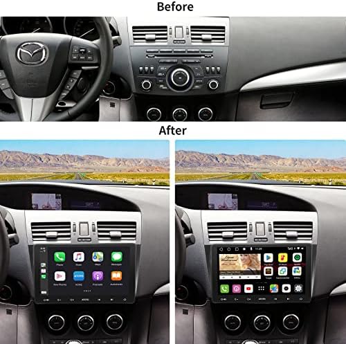 Комплект за монтаж YOFUNG AC-MZD303X-ST на таблото -е Съвместим с избрани модели на Mazda 3 2010 2011 2012 2013 - Подходящ само за автомобили стерео ATOTO в стил IAH10D