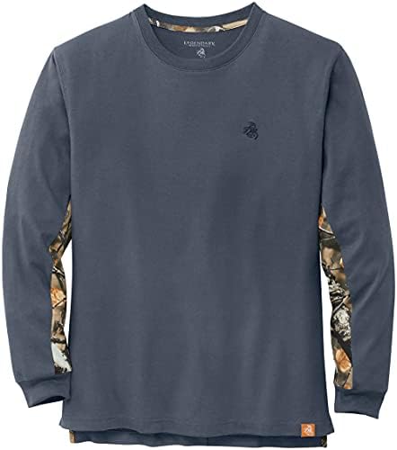 Легендарен мъжки камуфляжная тениска с дълъг ръкав за Backcountry Whitetails - Всекидневни пуловер с кръгло деколте обичайното намаляване на