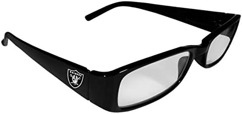 Очила за четене Siskiyou Sports NFL Las Vegas Raiders Унисекс с принтом, 1,75, Черни, Един размер