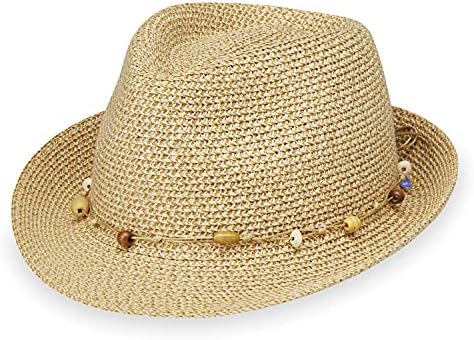 Дамски шапка Waverly Trilby от Wallaroo Hat Company – Стилна защита От Слънцето, Лека, регулируема, упаковываемая,