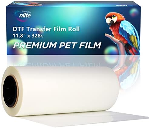 Ролка филм за прехвърляне на DTF Enlite 23,6 x 328 фута, PET фолио с едностранно покритие на водна основа за