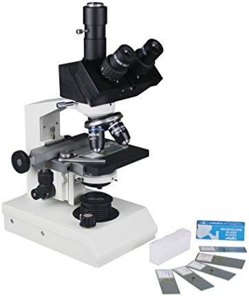 Професионален медицински Тринокулярный Биологичен Микроскоп Радикална 40-2500x Висока Мощност с 3D-сцената, кондензатор Abbe,
