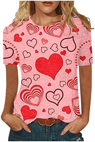 Дамски Hoody Love Heart с Графичен Модел С Дълъг Ръкав, Ризи, Свети Валентин, Ежедневни Блузи, Пуловер