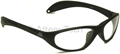 Оловни очила със защита от радиация, Microlite Plus Pb Eyewear Черно, Без рецепта. Этилированные лещи Schott диаметър 75 мм