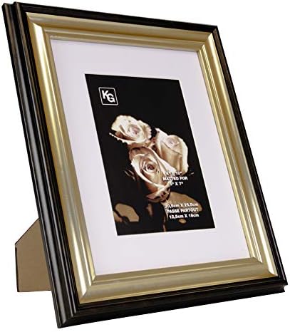 Kiera Grace KG Jessica 8 10, Матово, за снимки с размер 5-7 см, Черен със златна рамка, 8 x 10