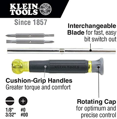 Комплект електронни отвертки Klein Tools 11046 За източване на кабели /режещи инструменти 16-26 AWG с Блокирани и