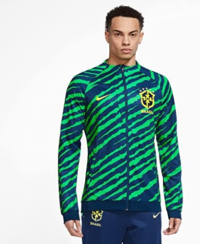 Мъжки тренировочная яке Nike Бразилия 2022 Син XXL