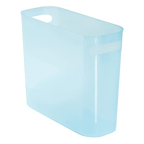Пластмасов Малка кофа за Боклук mDesign, Кошче за отпадъци с обем 1.5 Литра / 5.7 Литра, Претрупана кофа за Боклук с