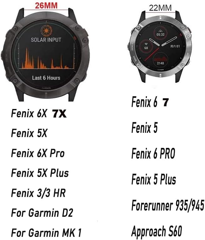 DJDLFA Нов 22/26 мм и каишка за смарт часовници на Garmin Fenix 7 7X6 6X Pro 5 5X Plus 3HR, кожа + силикон гривна