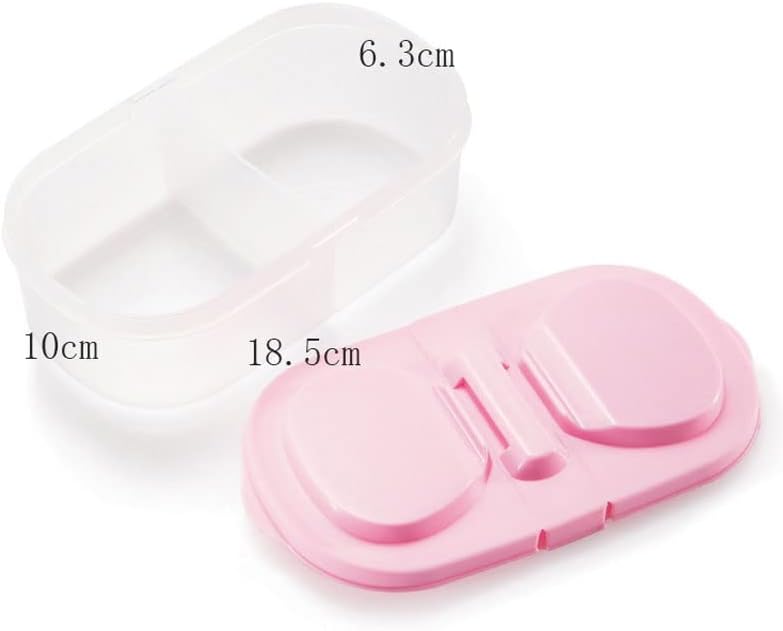 ZCMEB Многофункционална кутия за съхранение, шкаф-хладилник, пластмасова кутия за закуски, кухненски запечатани банка с двойна мрежа (Цвят: черен, размер: 18.5*10*6.3 см)
